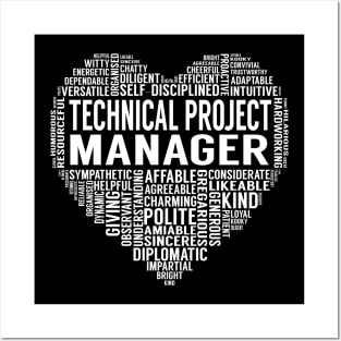 Technical Project Manager Heart Posters and Art